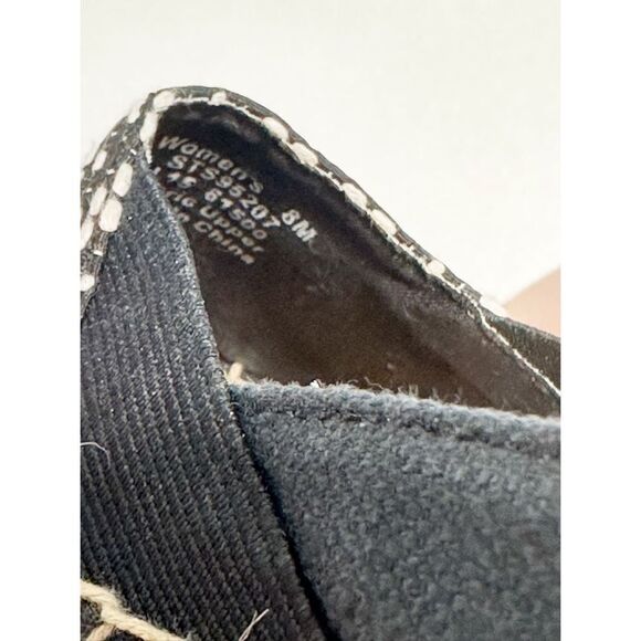 Sperry Katama Cape Tribal Print Espadrille Slip‎ On Flats Black White Women’s 8 - Picture 6 of 8